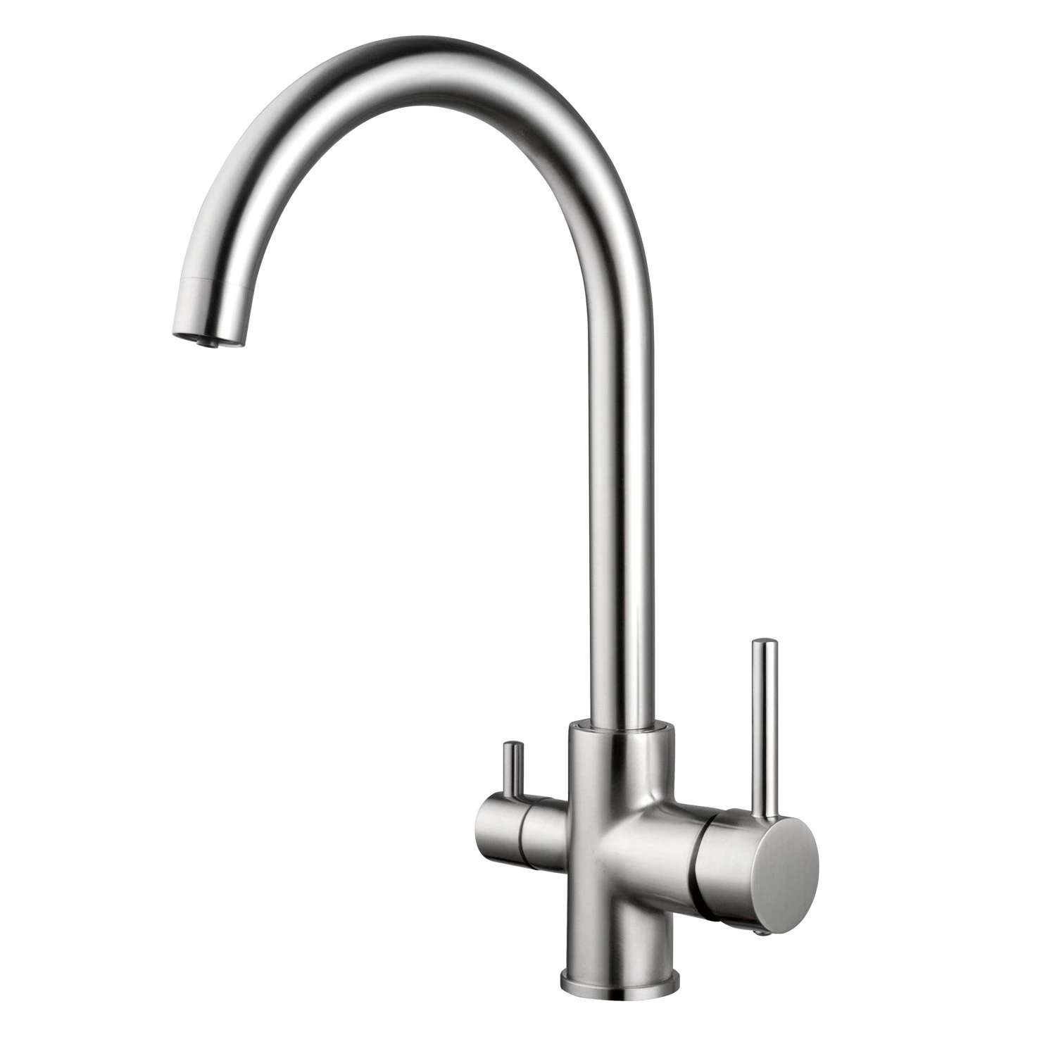 Изображение товара Смеситель для кухни с подключением фильтра Shevanik S128L, сатин