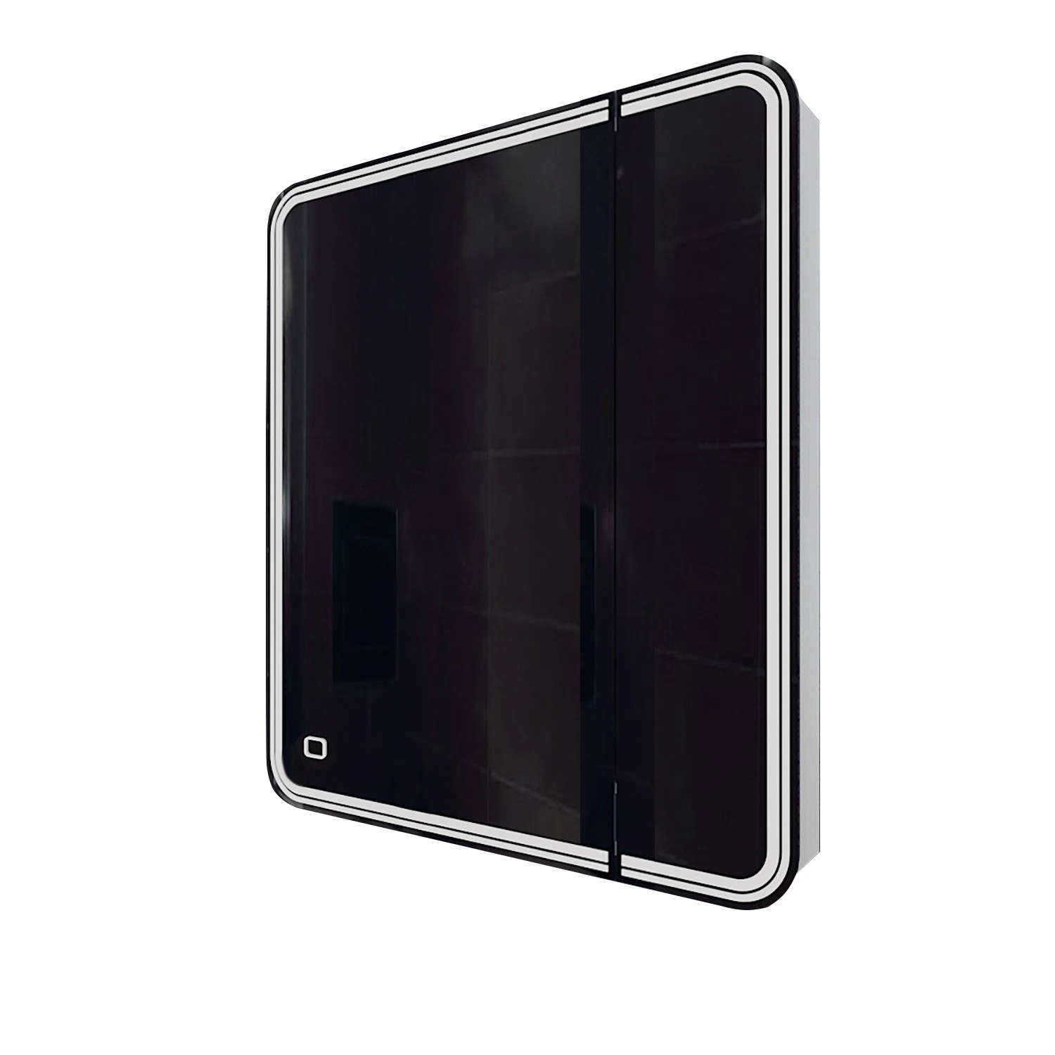 Изображение товара Зеркальный шкаф для ванной с подсветкой MIXLINE Адриана 600x800 правый белый