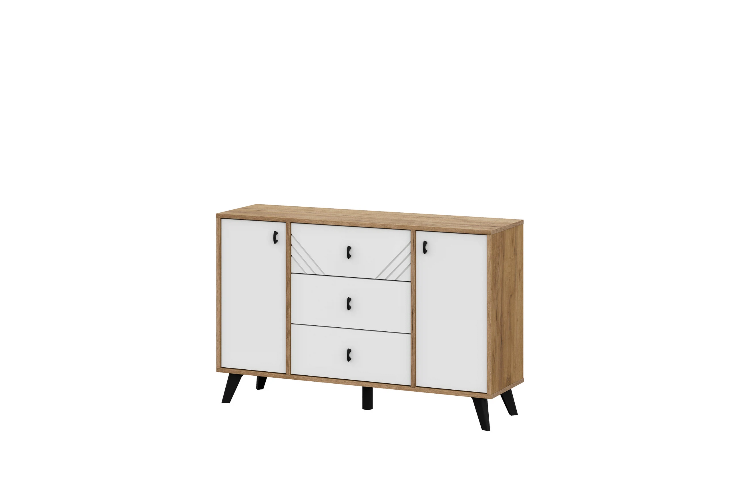 Изображение товара Комод Арника Мебель Байкал 3 ящика белый современный стиль