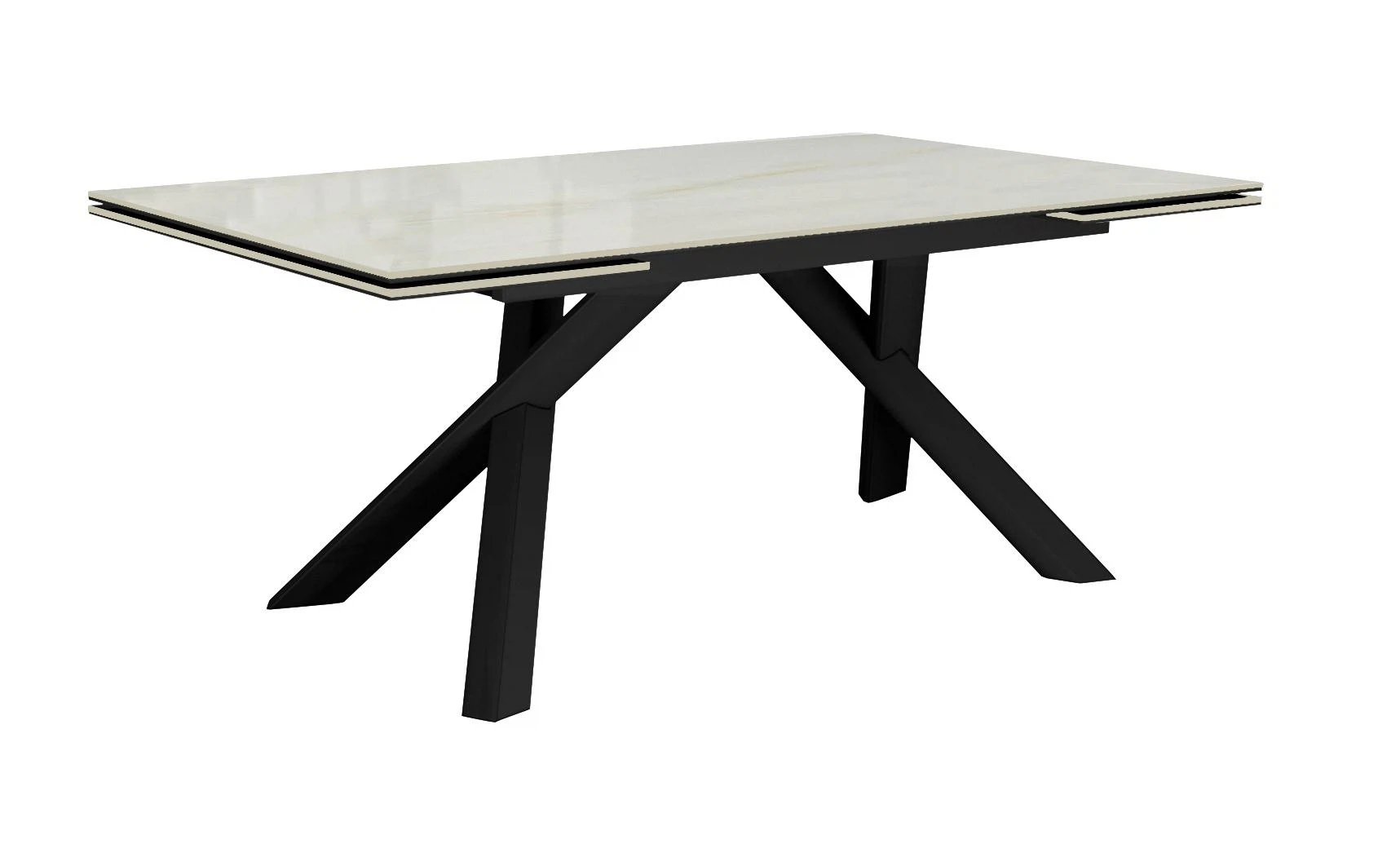 Изображение товара Стол DikLine DKX140 с керамической глянцевой столешницей и раскладкой