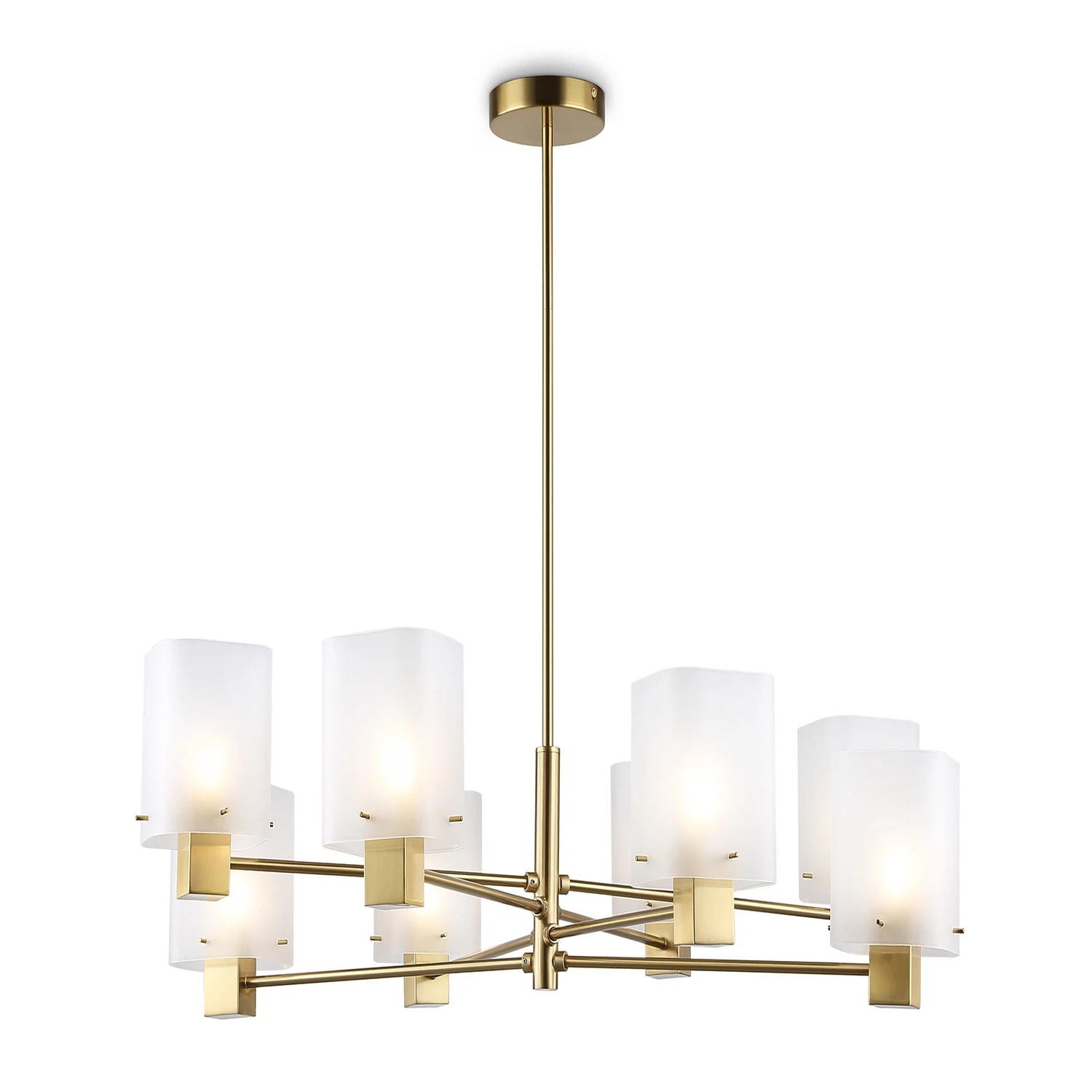 Изображение товара Люстра на штанге AMBRELLA LIGHT LH57033 8 ламп модерн латунь стекло