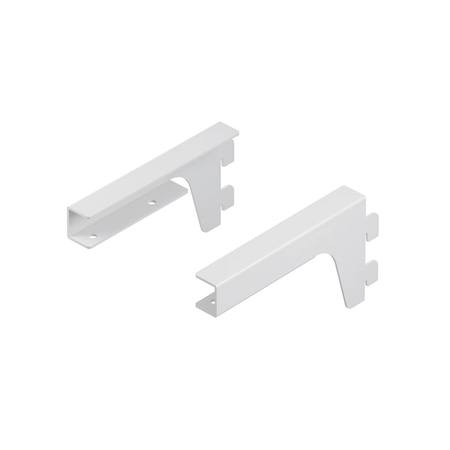 Изображение товара Кронштейны для ЛДСП полки Larvij 150x70x18 мм белые 2 шт L9096WH