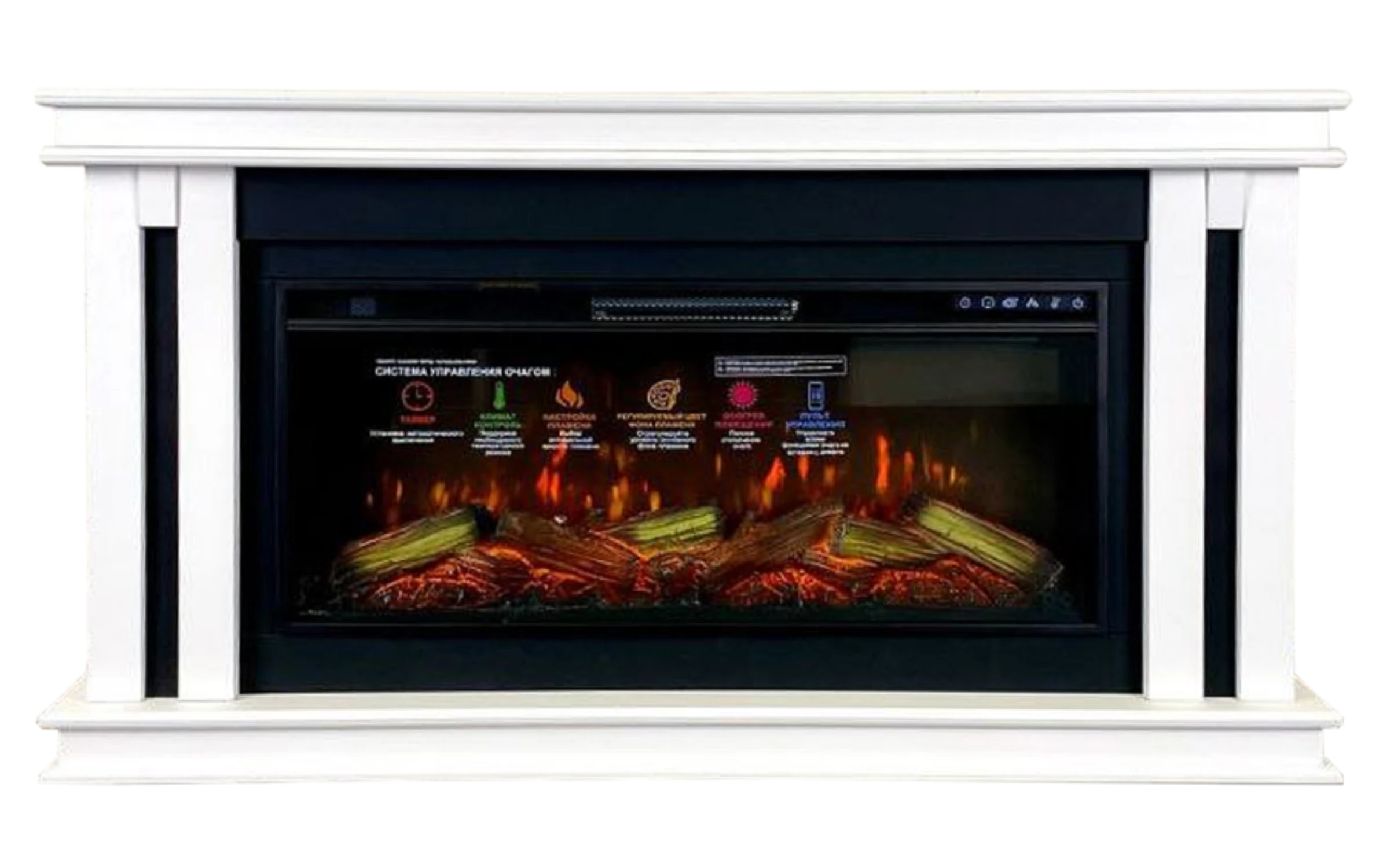 Изображение товара Каминокомплект фронтальный Interflame Квинт Freespace40 1,4х0,7х0,3м.