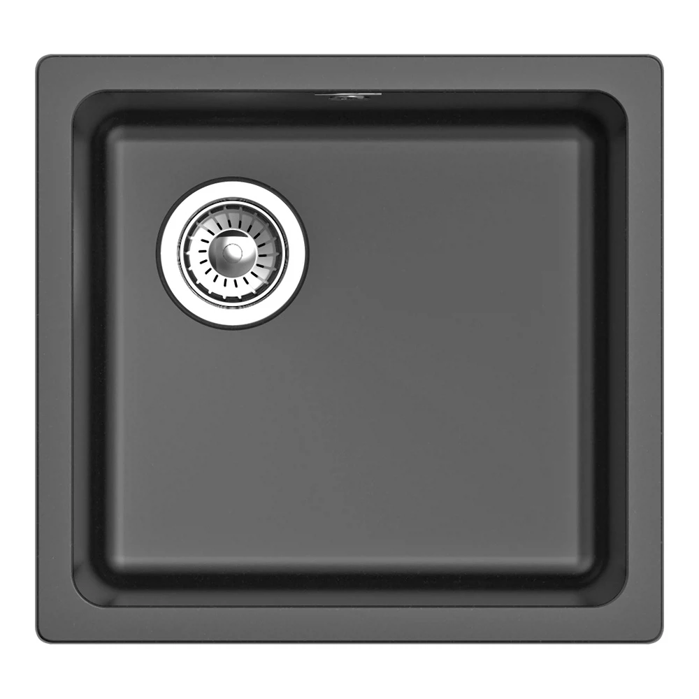 Изображение товара Кухонная мойка Rivelato BERKANA BK-45, антрацит, кварц