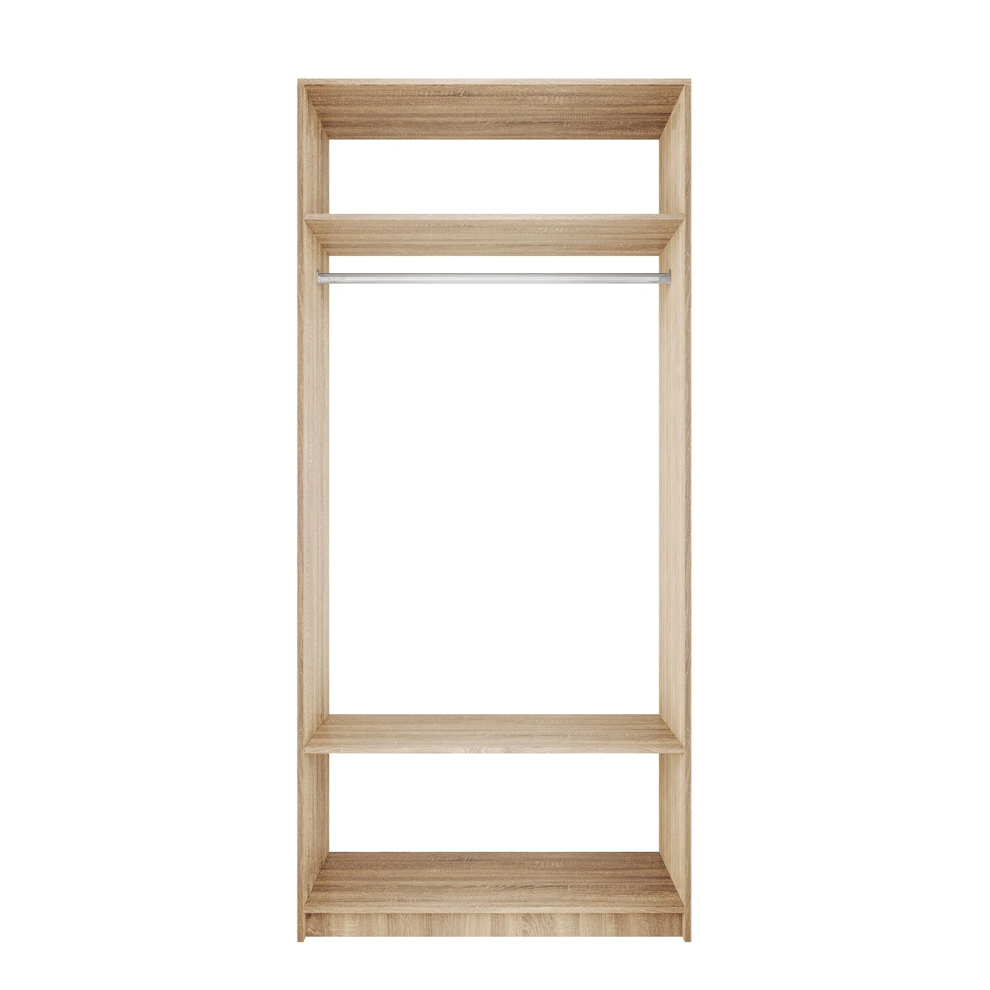 Изображение товара Модуль прямой для гардеробной системы Е1, размеры 101x51x220 см