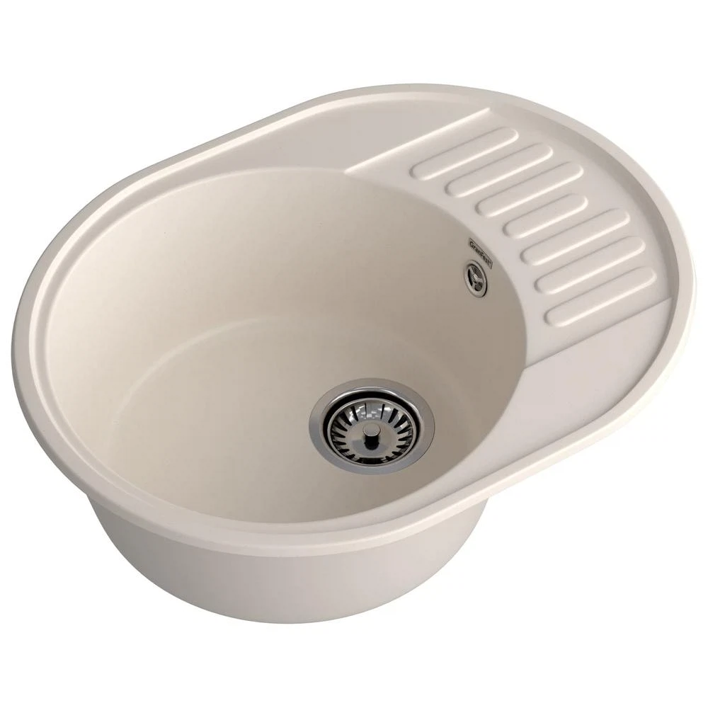 Изображение товара Кухонная мойка GranFest QUARZ 58, белый, кварц