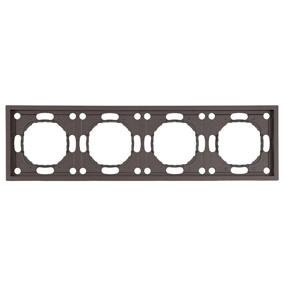 Изображение товара Рамка STEKKER, PFR00-5004-09 4-местная, серия Эмили, антрацит, soft touch