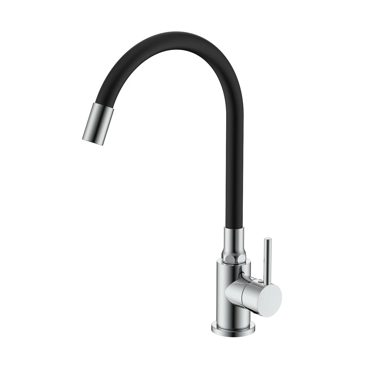 Изображение товара Рычажный смеситель для кухни SPLENKA S201.4406, хром, длинный излив, вращающийся