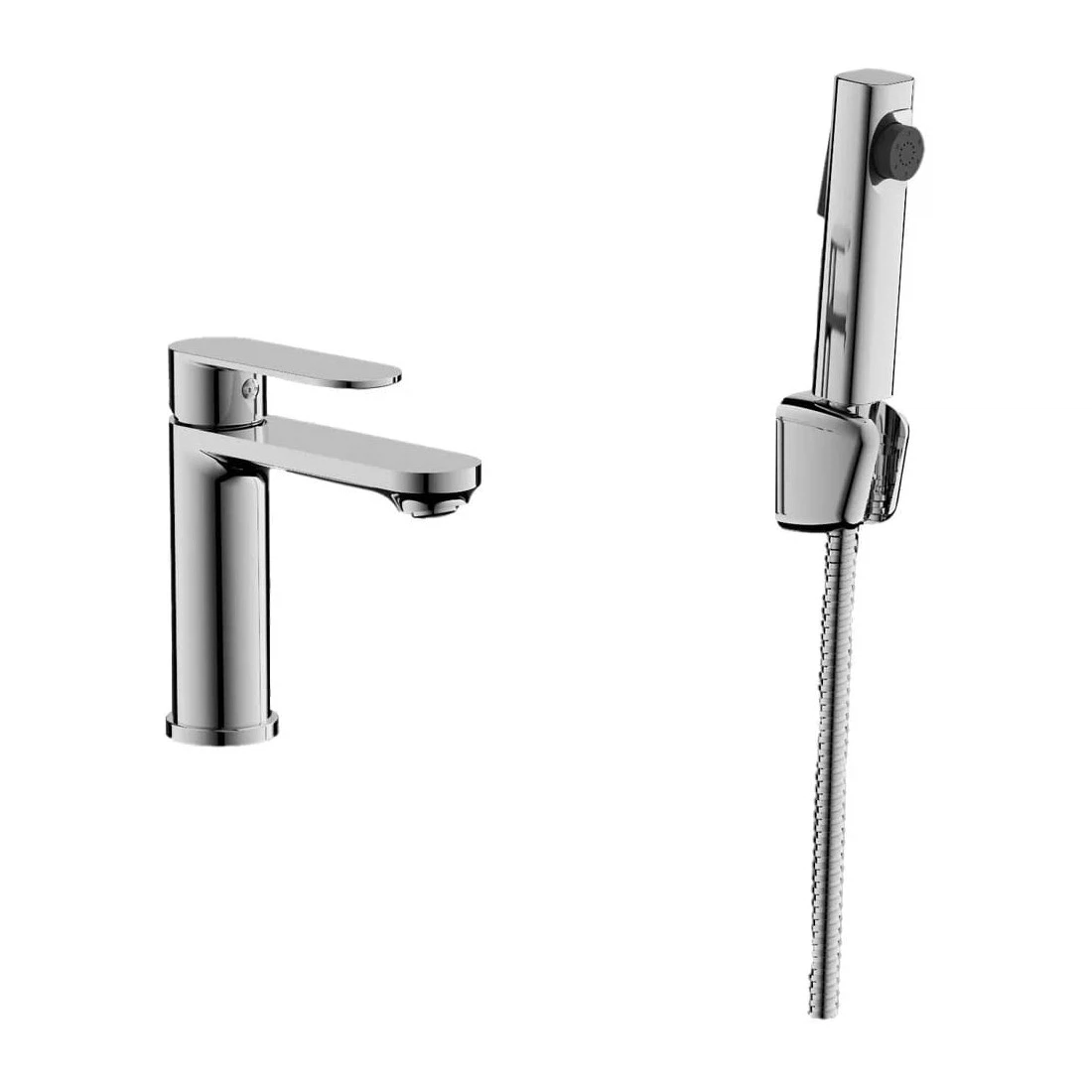 Изображение товара Смеситель для раковины с гигиеническим душем BELZ B12713, хром