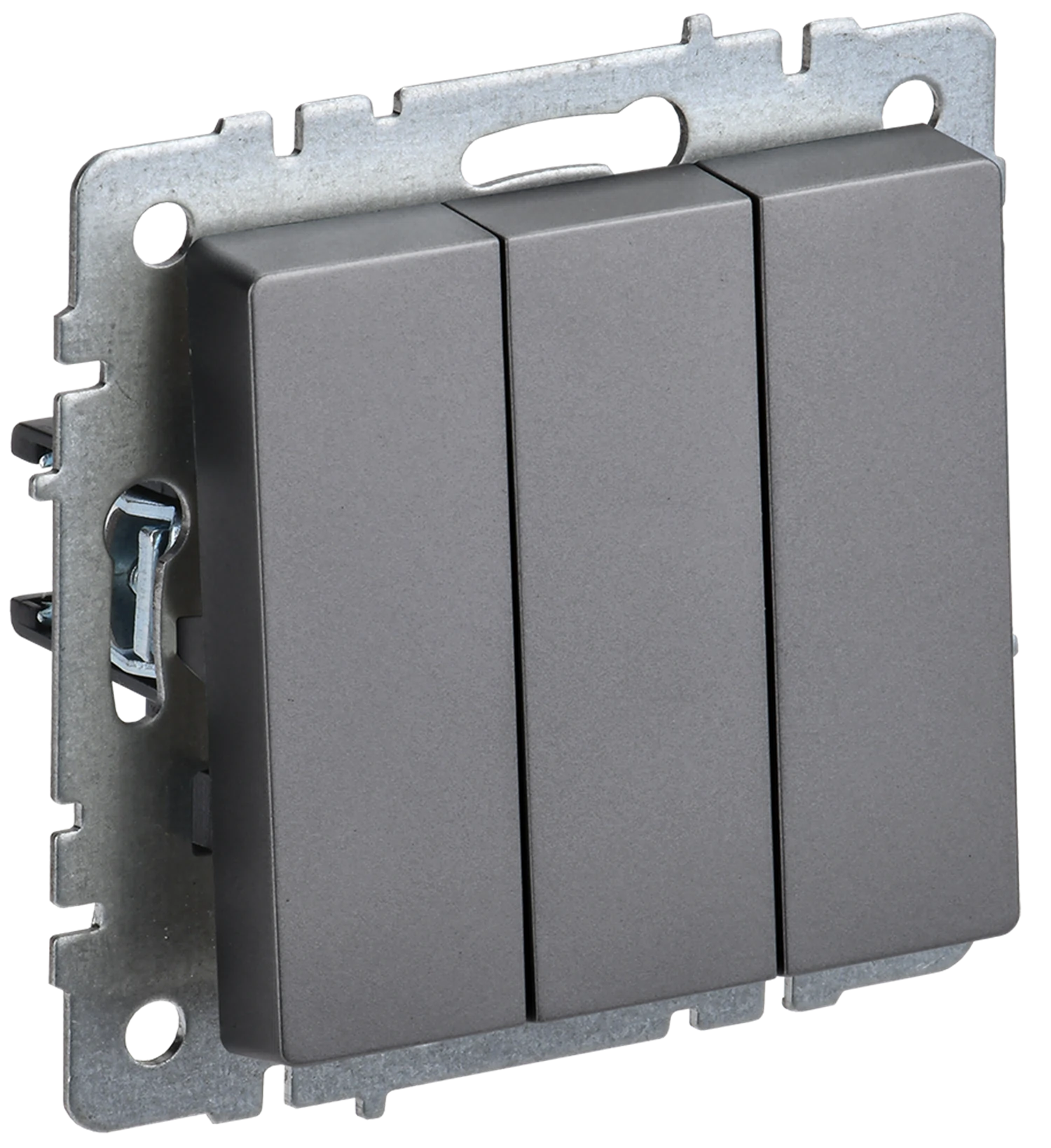 Изображение товара Выключатель 3-клавишный IEK BRITE BASE 10A