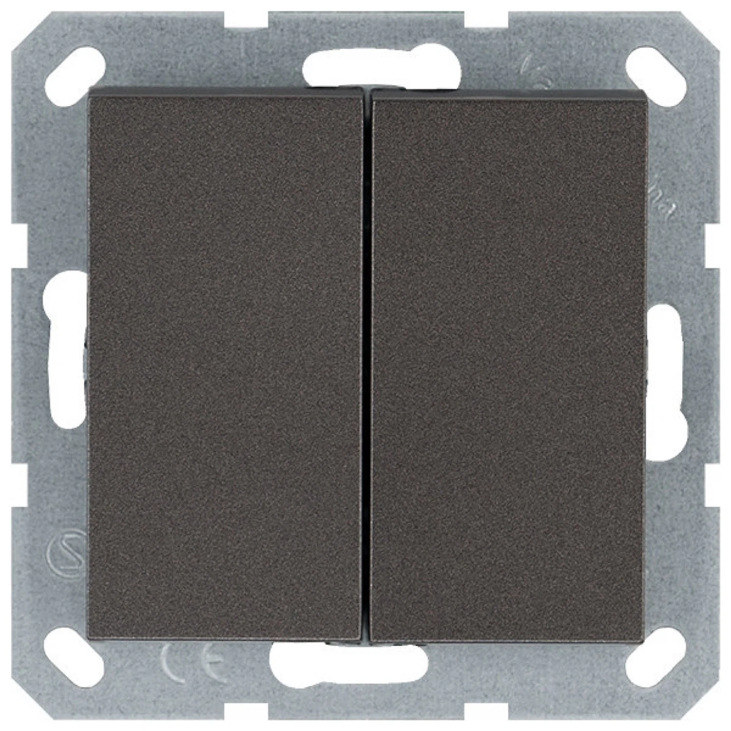 Изображение товара Выключатель 2-кл проходной Jasmart G Мокко 10A 250V~