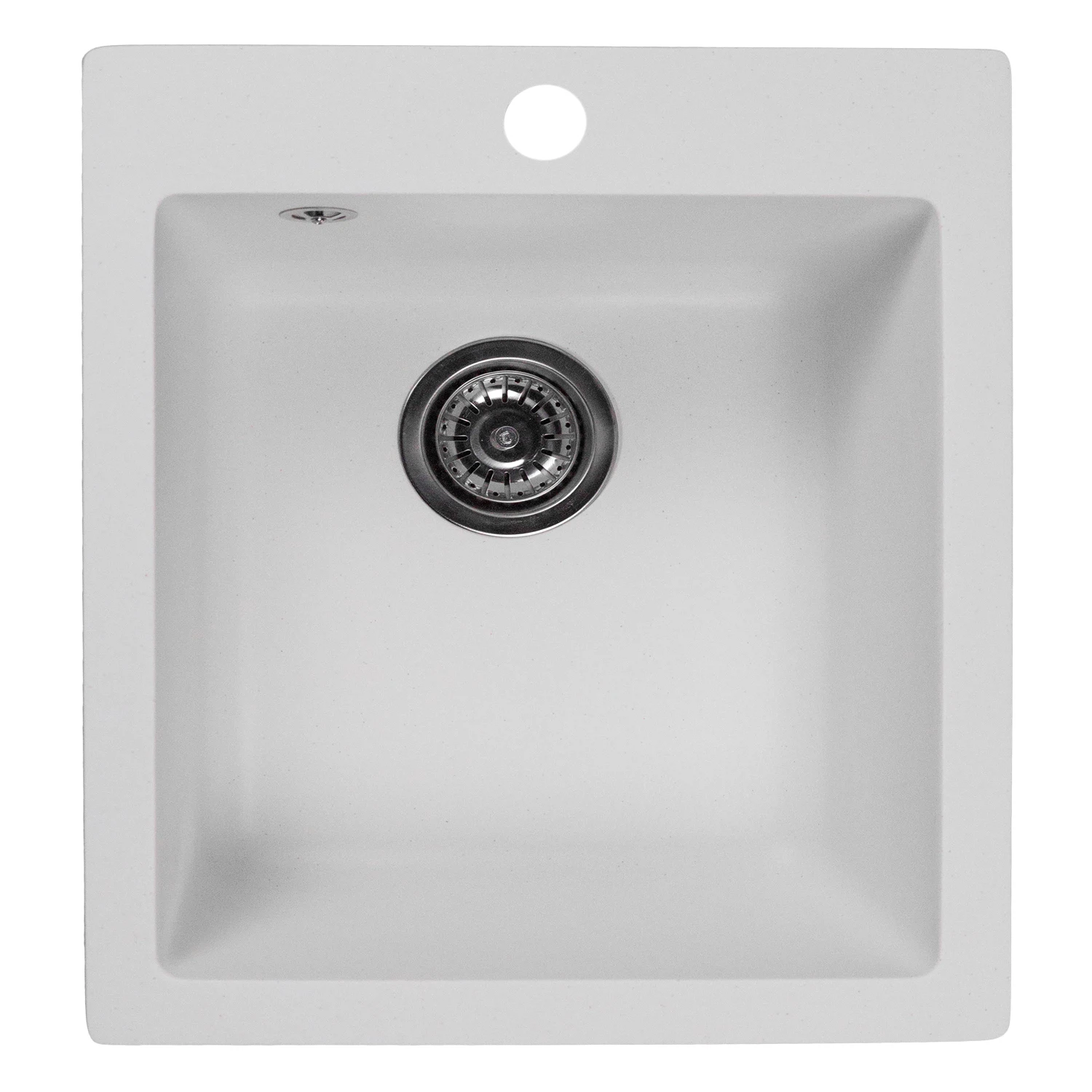 Изображение товара Мойка кухонная из искусственного камня ML-GMS118 СТАНДАРТ белая накладная 492 мм