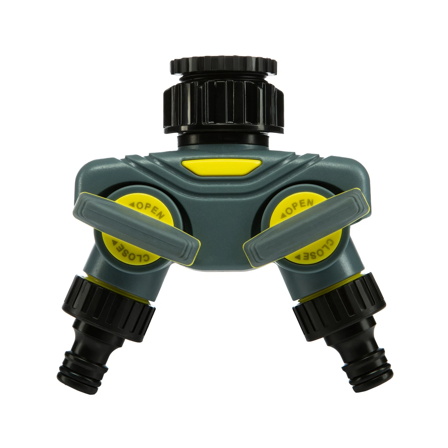 Изображение товара Разветвитель 2-канальный на кран 1/2"-3/4" ЧЕТЫРЕ СЕЗОНА для полива сада и огорода