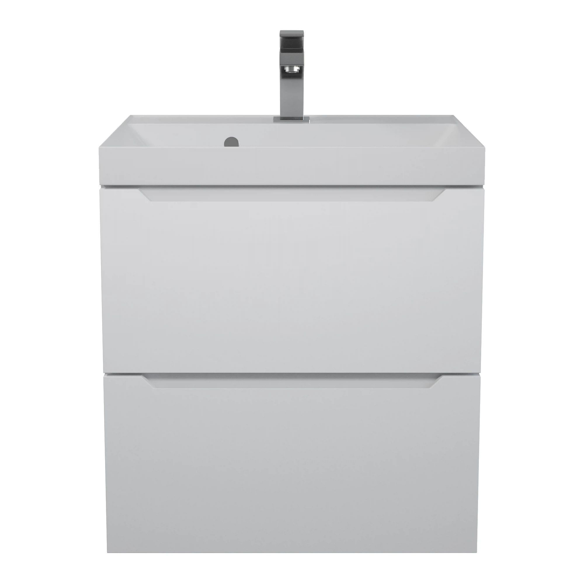 Изображение товара Подвесная тумба с раковиной Uperwood Tanos NEW 50х45 см белая для ванной