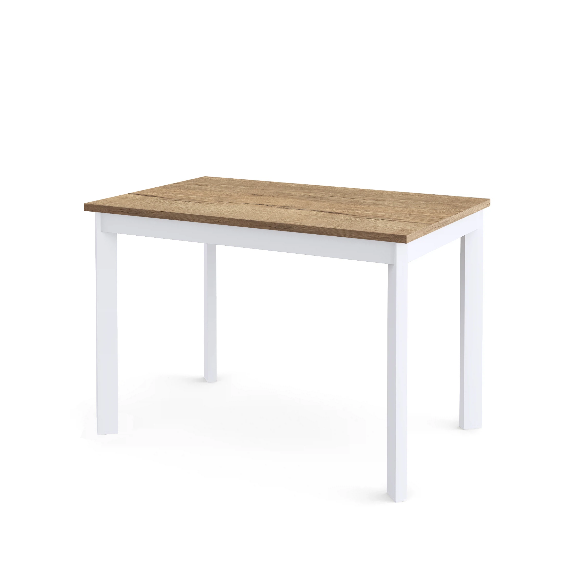 Изображение товара Стол DikLine L110 Дуб Галифакс натуральный / опоры белые