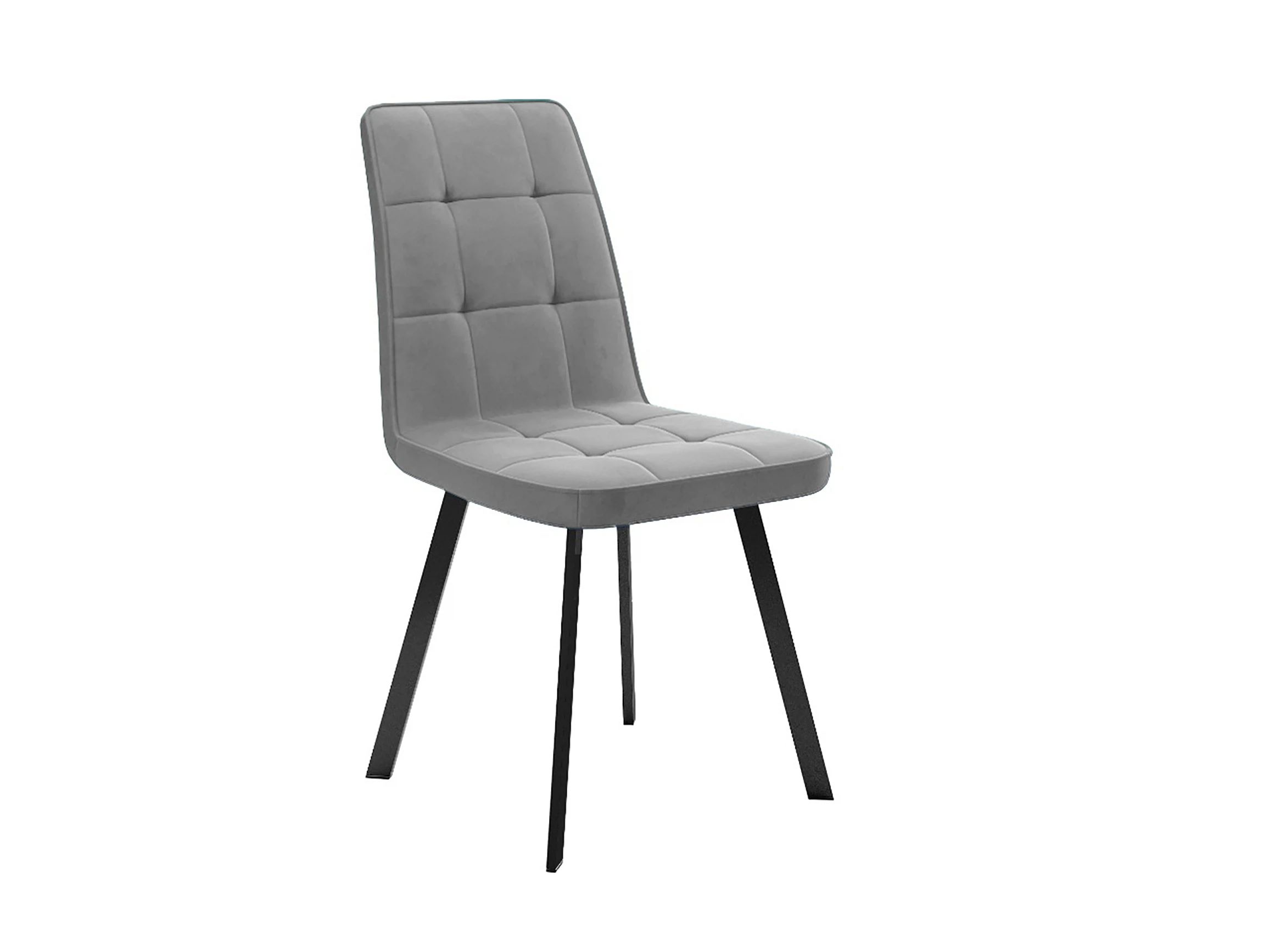 Изображение товара Стул DikLine 207 B22 GREY с металлическим каркасом и тканевой обивкой