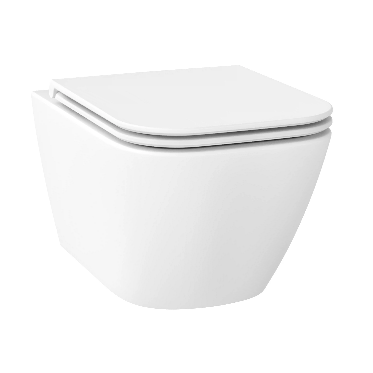 Изображение товара Подвесной унитаз Wellsee Pure безободковый матовый белый