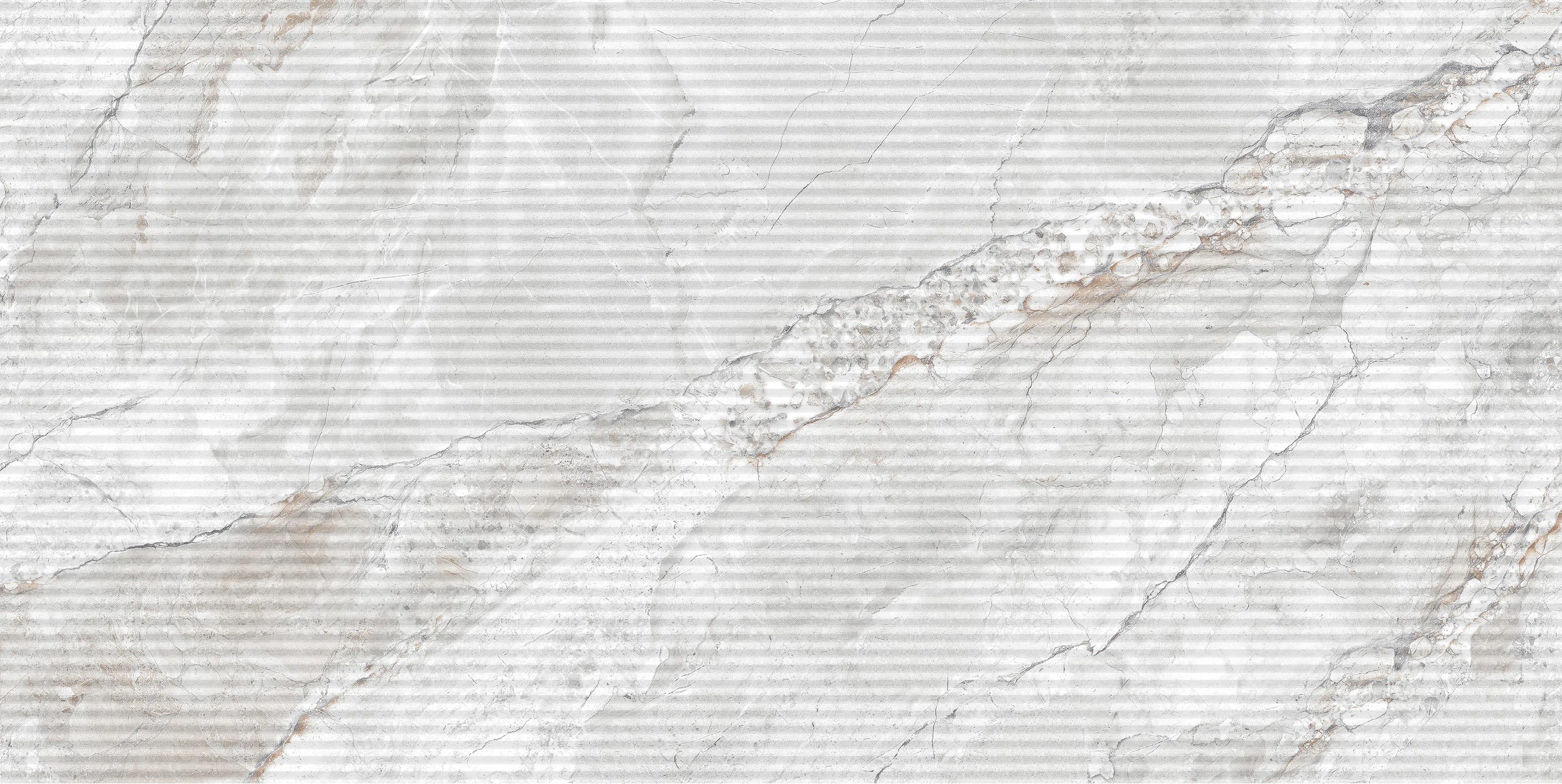 Изображение товара Настенная керамическая плитка Eurotile Eteri Light Grey Line рельеф 30x60