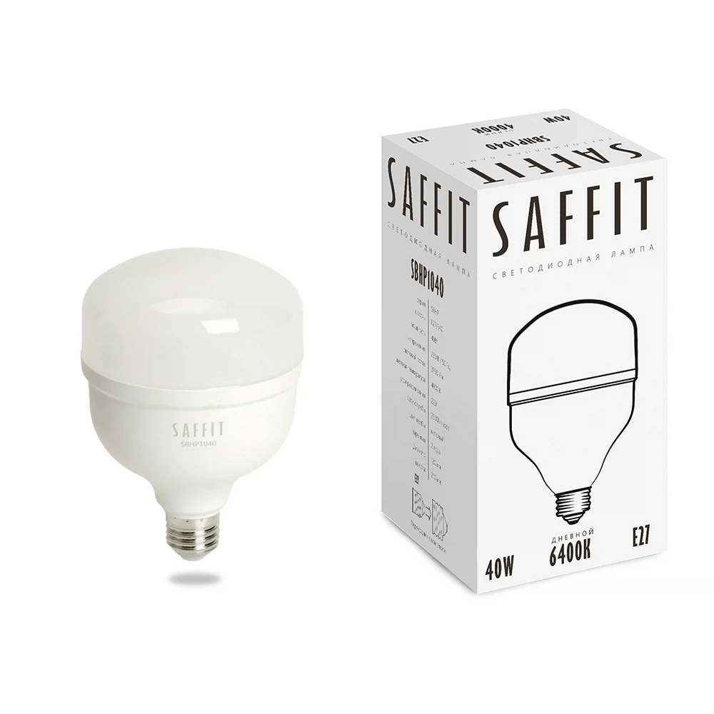 Изображение товара Лампа светодиодная SAFFIT SBHP1040 E27 40W 230V 6400K