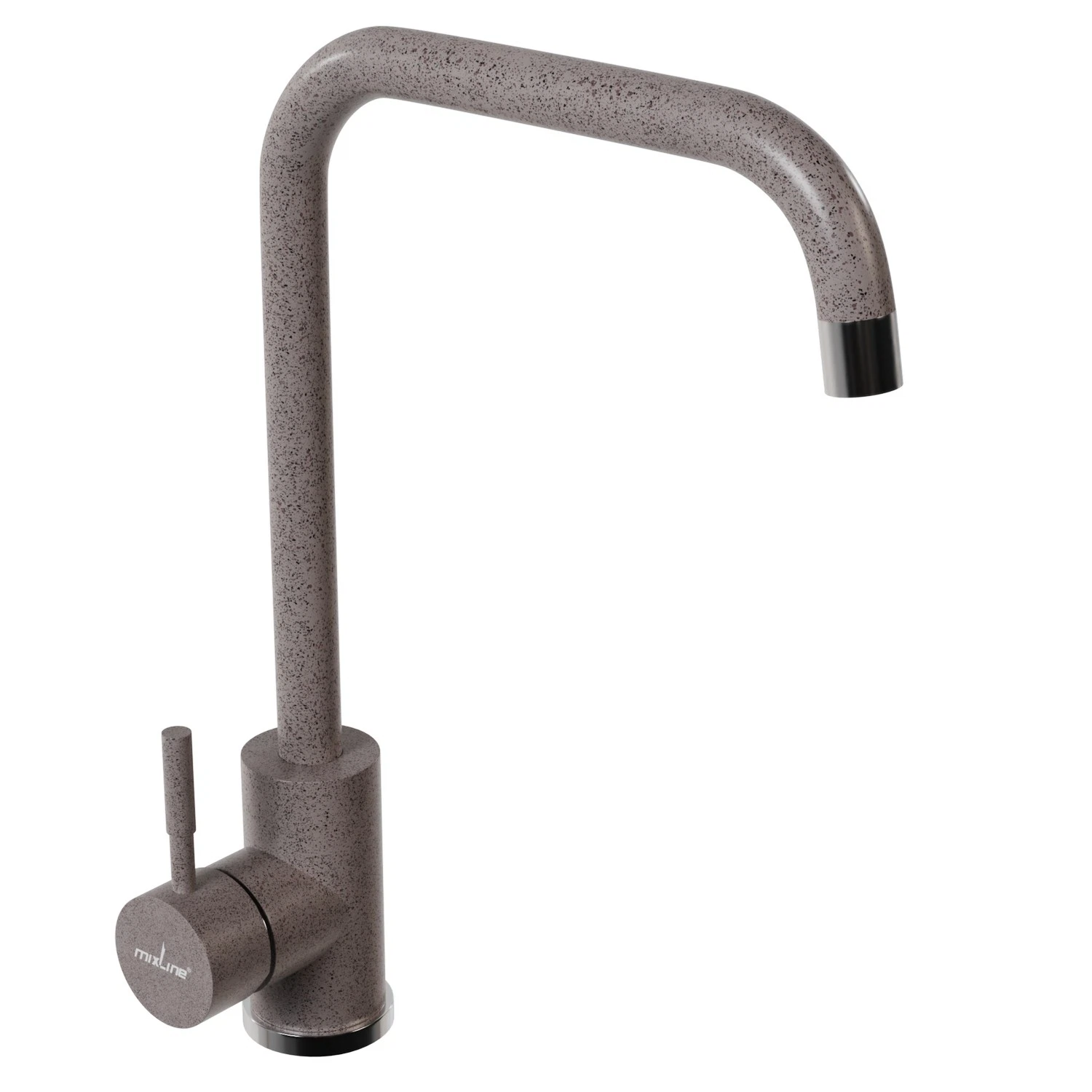 Изображение товара Смеситель для кухни MIXLINE ML-GS12 (302) песочный, поворотный излив, нержавейка