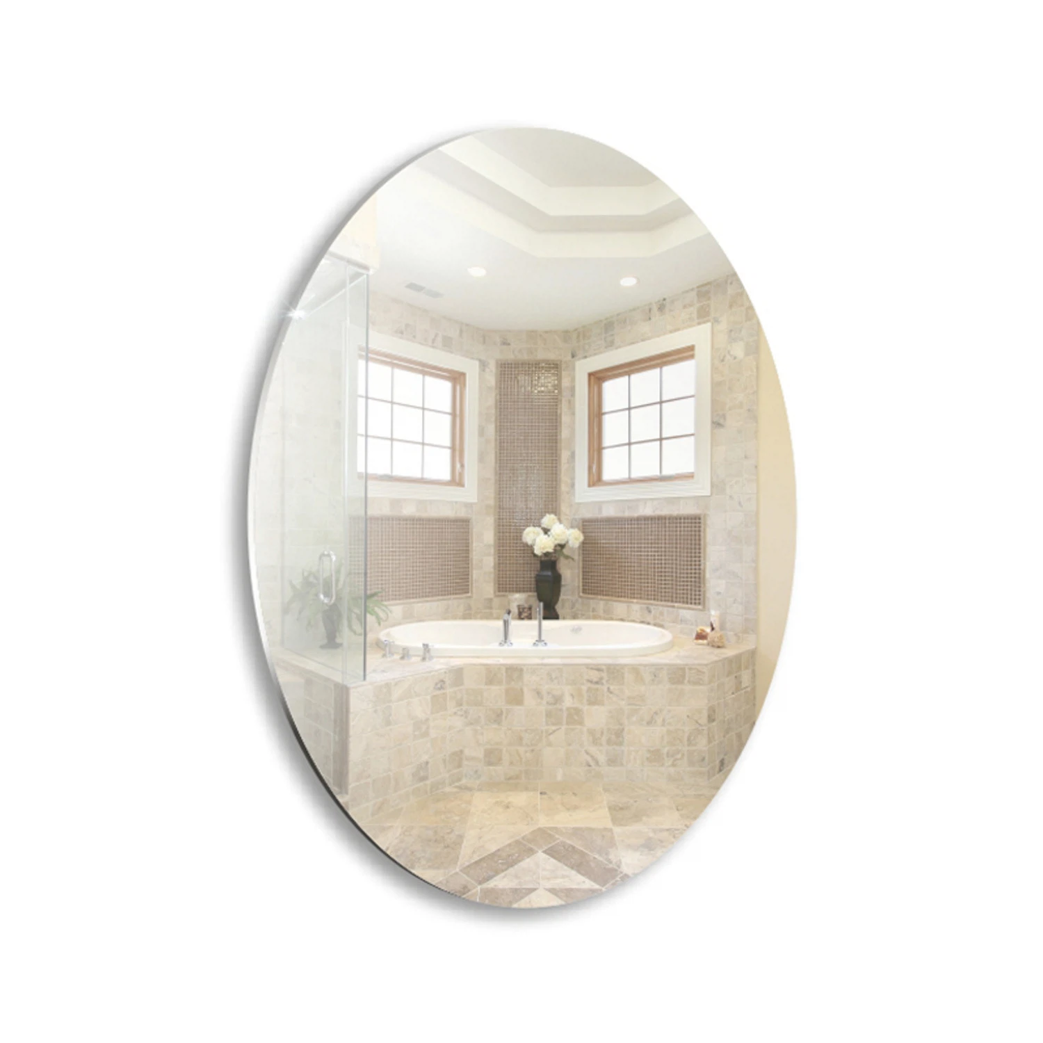 Изображение товара Зеркало для ванной комнаты LORANTO Овал 570x770 мм антизапотеватель