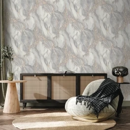 Обои флизелиновые Euro decor Mineral серые, 10,05*1,06м., 7222-11