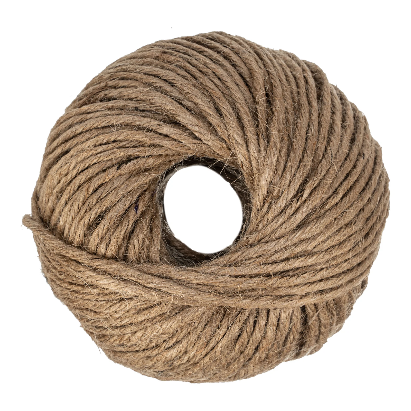 Изображение товара Джутовый шпагат 2,5 мм 60 м Сибртех 93882 — натуральный для упаковки и обвязки