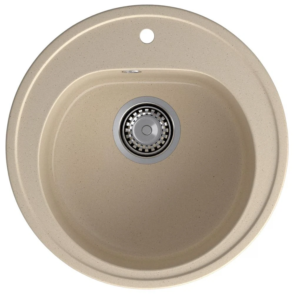 Изображение товара Кухонная мойка GranFest RONDO 510, кашемир, искусственный мрамор