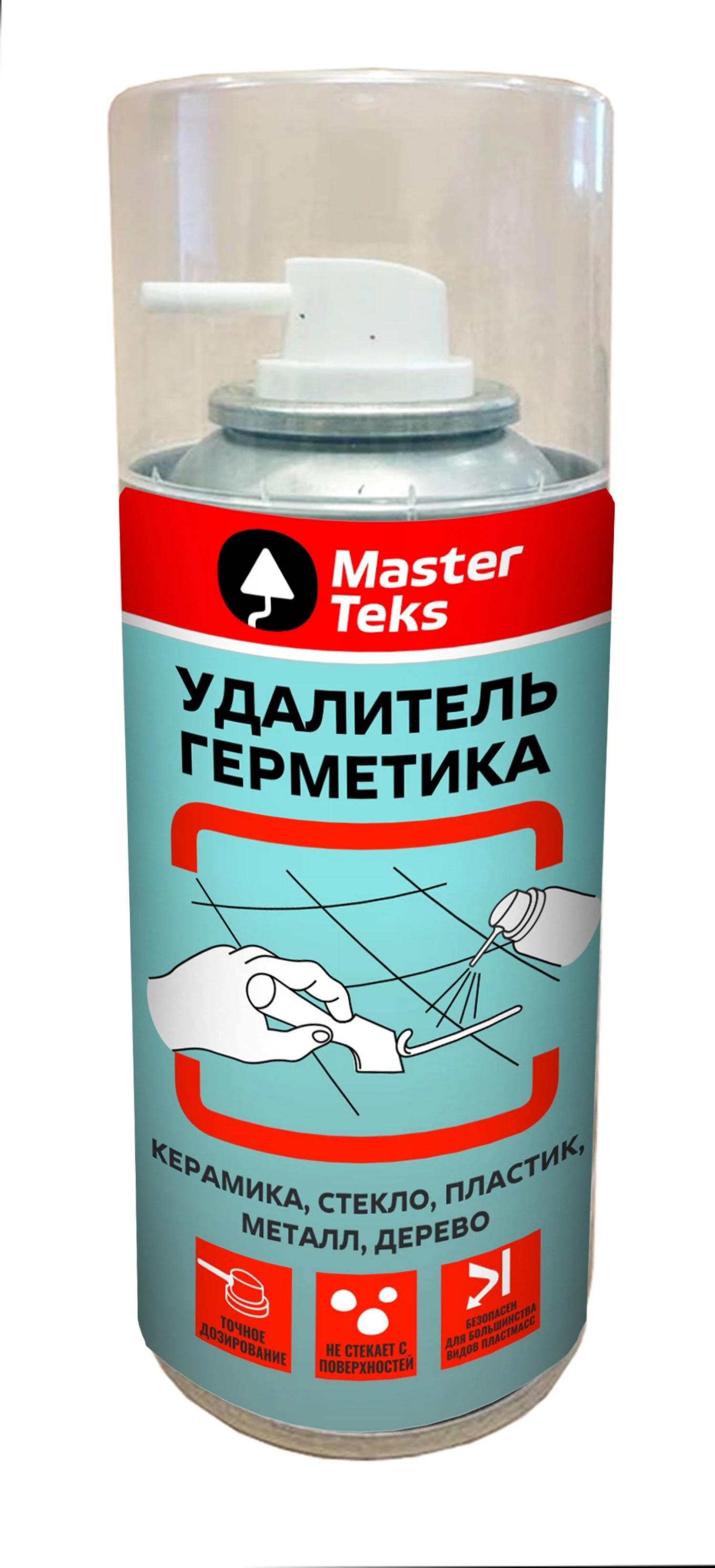 Изображение товара MasterTeks спрей-удалитель герметика 0. 21л - быстрое очищение поверхностей Изображение товара MasterTeks спрей-удалитель герметика 0. 21л - быстрое очищение поверхностей