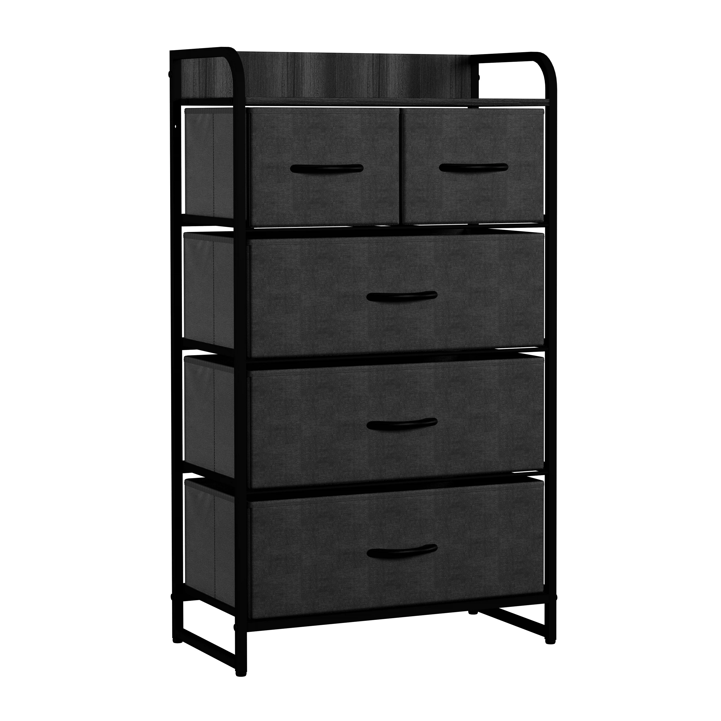 Изображение товара Комод Leset Ноа-5 Темно-Серый - Современная мебель для хранения