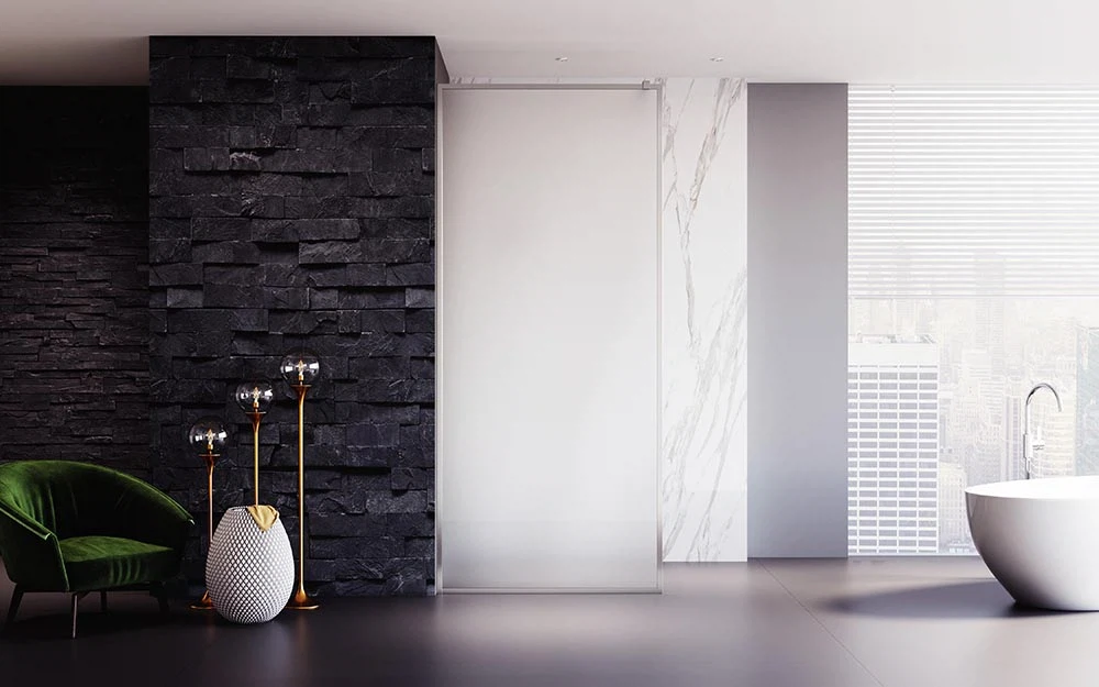 Изображение товара Душевая перегородка Veconi Korato KR-81FR, 1200x2000, хром, стекло матовое