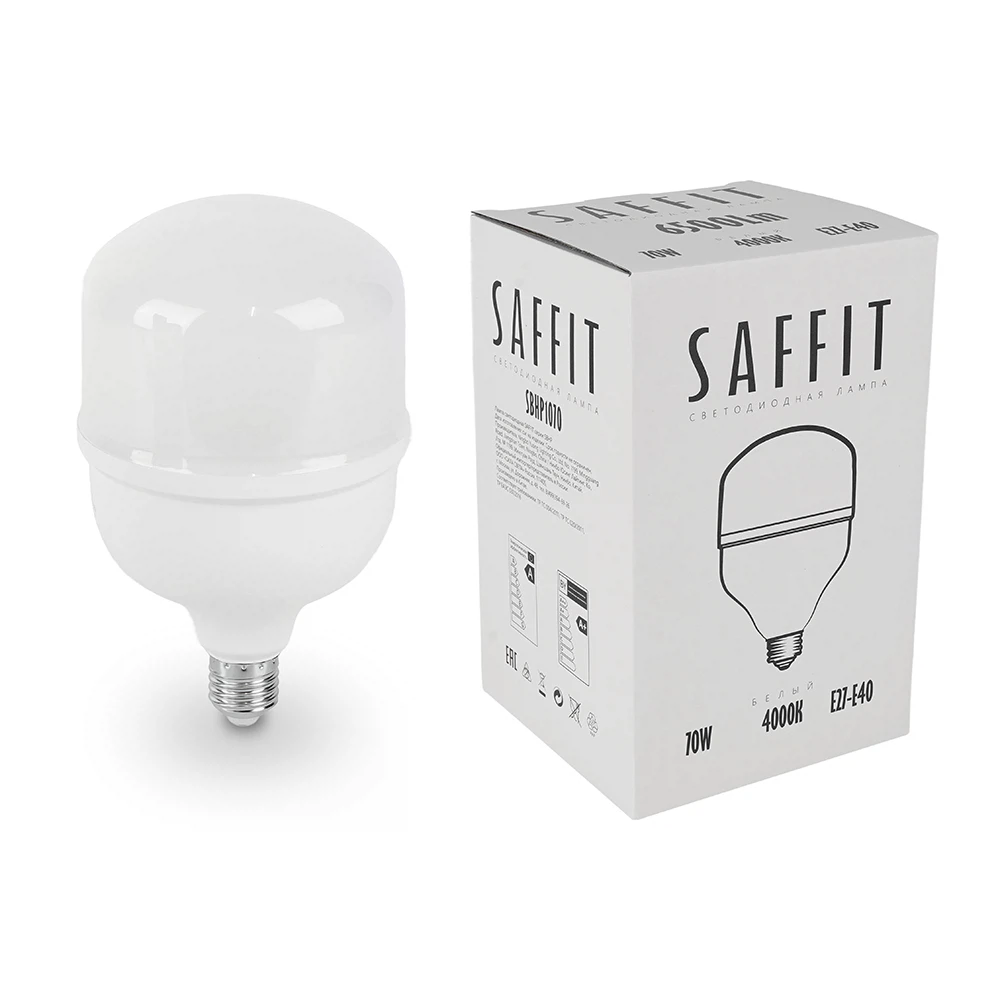Изображение товара Лампа светодиодная SAFFIT SBHP1070 E27-E40 70W 230V 4000K Изображение товара Лампа светодиодная SAFFIT SBHP1070 E27-E40 70W 230V 4000K