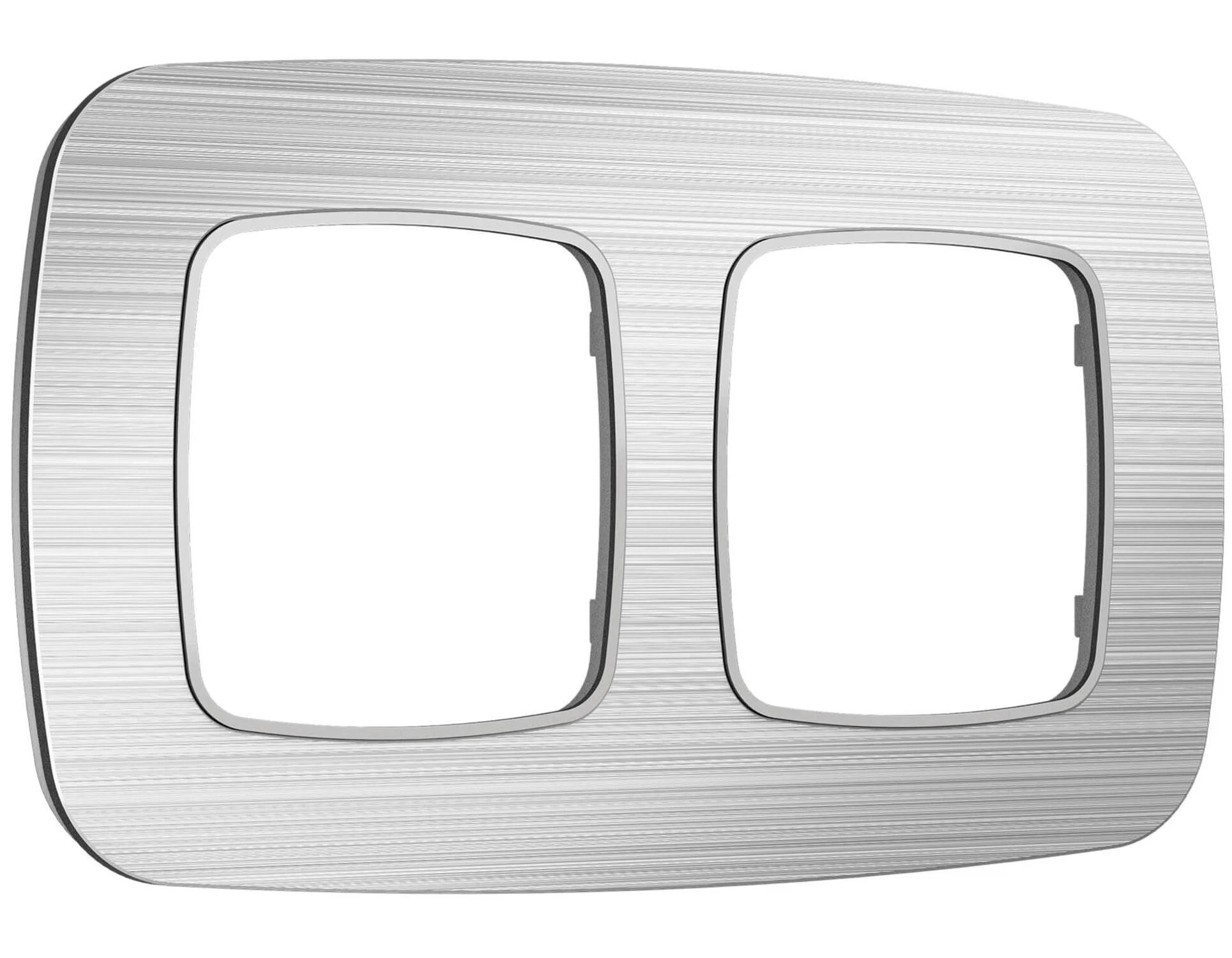 Изображение товара Рамка OMEGA Radian (Серебро Металл шлифованный) 2-ая OF580102 Изображение товара Рамка OMEGA Radian (Серебро Металл шлифованный) 2-ая OF580102