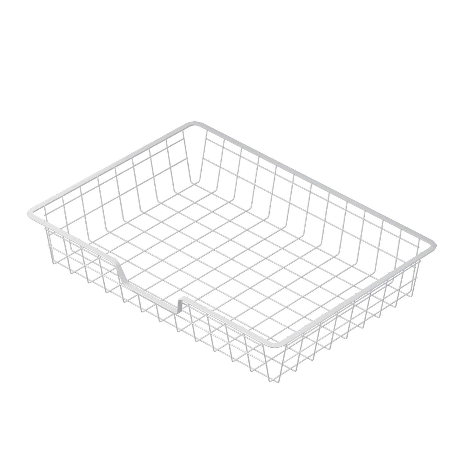 Изображение товара Корзина проволочная на трении Larvij, 590x424x100 мм, белый, L9539WH
