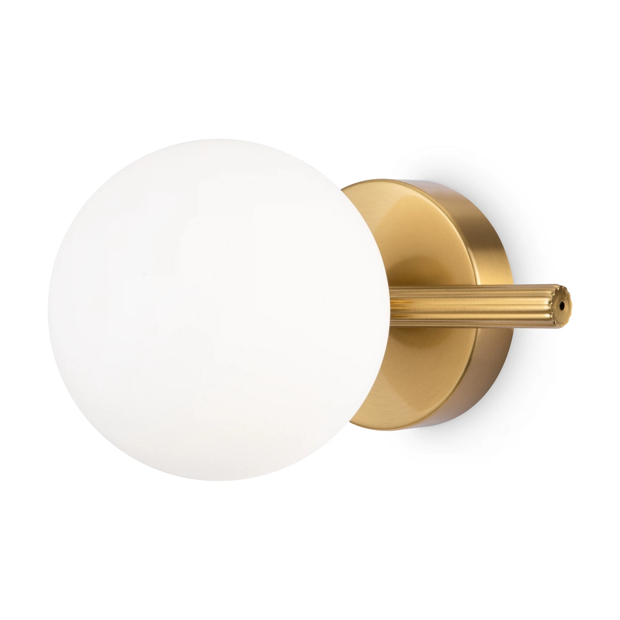 Изображение товара Настенный светильник Freya Blossom FR5259WL-01BS с регулировкой высоты, белый стеклянный плафон